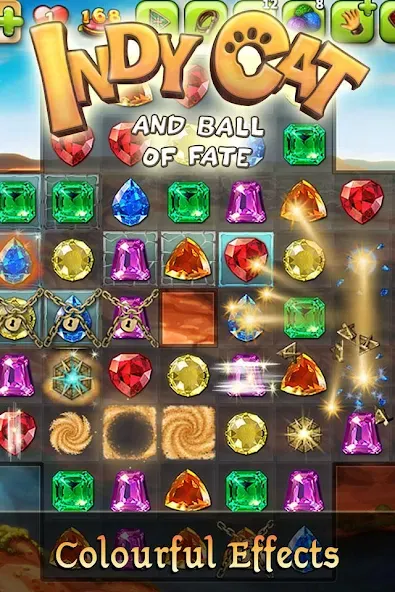 Indy Cat: Match 3 Adventure МОД/Взлом [Меню, Бесконечные монеты и Открытые уровни] Screenshot 2