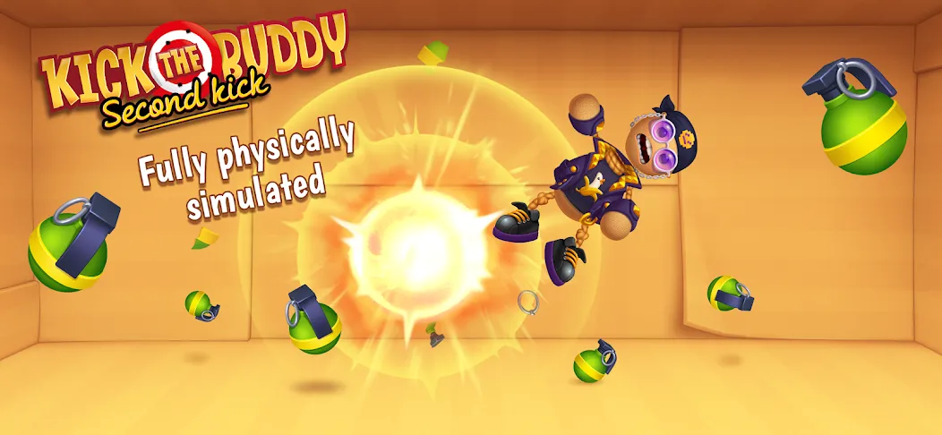 Kick the Buddy: Second Kick (Кик зе Бадди) МОД/Взлом [Все открыто, Дополнительные деньги и Меню MOD] Screenshot 1