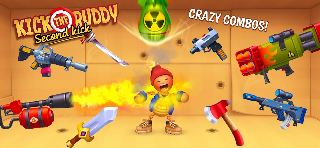 Kick the Buddy: Second Kick (Кик зе Бадди) МОД/Взлом [Все открыто, Дополнительные деньги и Меню MOD] Screenshot 5