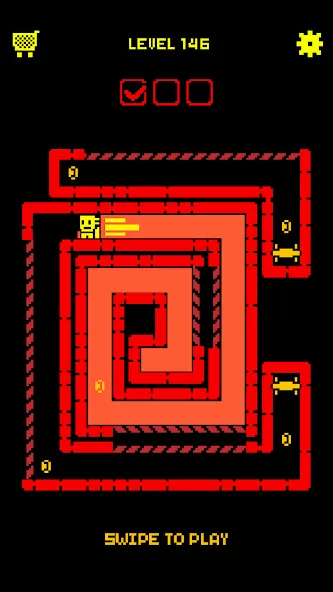 Tomb of the Mask: Color (Томб оф зе Маск) МОД/Взлом [Меню, Бесконечные монеты и Открытые уровни] Screenshot 4