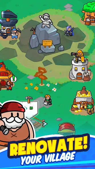 Rumble Heroes - Adventure RPG (Рамбл Хироес) МОД/Взлом [Все открыто, Дополнительные деньги и Меню MOD] Screenshot 3