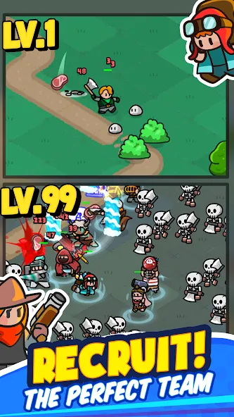 Rumble Heroes - Adventure RPG (Рамбл Хироес) МОД/Взлом [Все открыто, Дополнительные деньги и Меню MOD] Screenshot 4