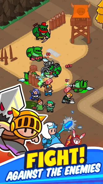 Rumble Heroes - Adventure RPG (Рамбл Хироес) МОД/Взлом [Все открыто, Дополнительные деньги и Меню MOD] Screenshot 5