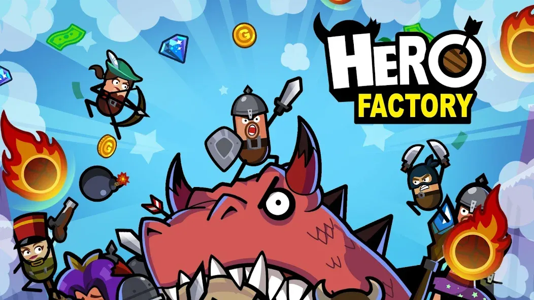 Hero Factory - Idle tycoon (Хиро Фактори) МОД/Взлом [Бесконечные деньги, Монеты и Мега MOD] Screenshot 3