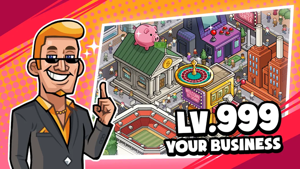Idle Billionaire Tycoon (Айдл биллионер тайкун) МОД/Взлом [Много монет, Открытые уровни и Мега MOD] Screenshot 2