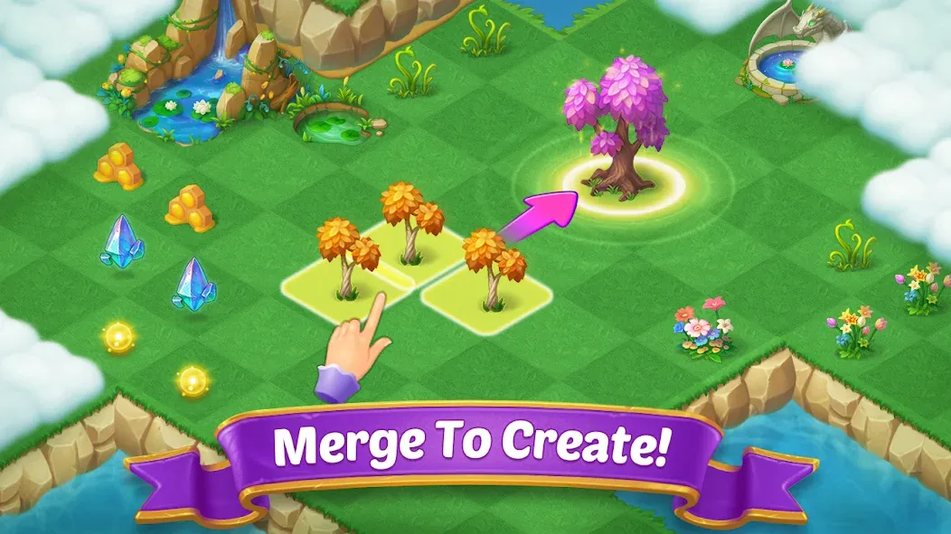 Merge Castle: Match 3 Puzzle (Мердж Кастл) МОД/Взлом [Все открыто, Дополнительные деньги и Меню MOD] Screenshot 1
