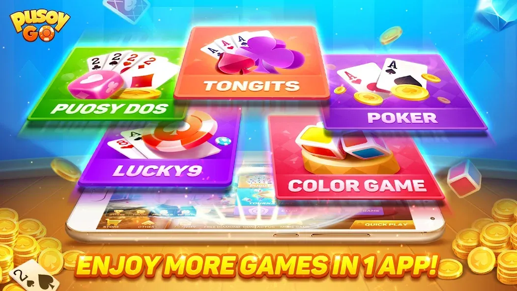 Pusoy Go-Competitive 13 Cards (Пусой Го) МОД/Взлом [Бесконечные деньги, Монеты и Мега MOD] Screenshot 5