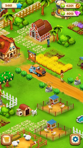 Country Valley Farming Game (Парадайз Хей Фарм Айленд) МОД/Взлом [Много денег, Монет и Все открыто] Screenshot 3