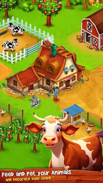 Country Valley Farming Game (Парадайз Хей Фарм Айленд) МОД/Взлом [Много денег, Монет и Все открыто] Screenshot 4