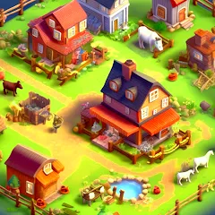 Скачать Country Valley Farming Game Взломанная на много денег и без рекламы на Андроид