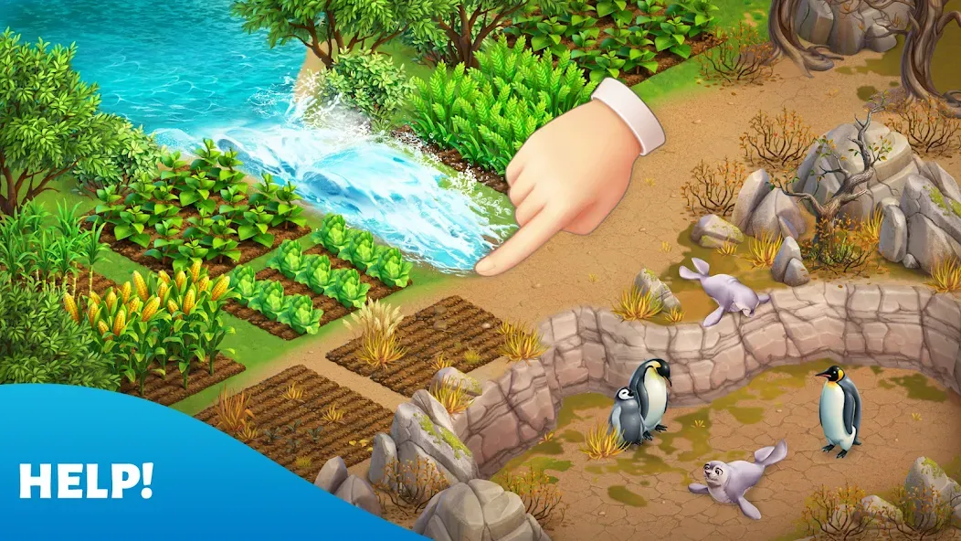 Spring Valley: Farm Game (принг Вэлли) МОД/Взлом [Меню, Бесконечные монеты и Открытые уровни] Screenshot 1