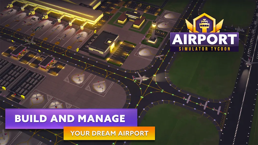 Airport Simulator: Tycoon Inc. (Эйрпорт Симулятор) МОД/Взлом [Меню, Бесконечные монеты и Открытые уровни] Screenshot 2