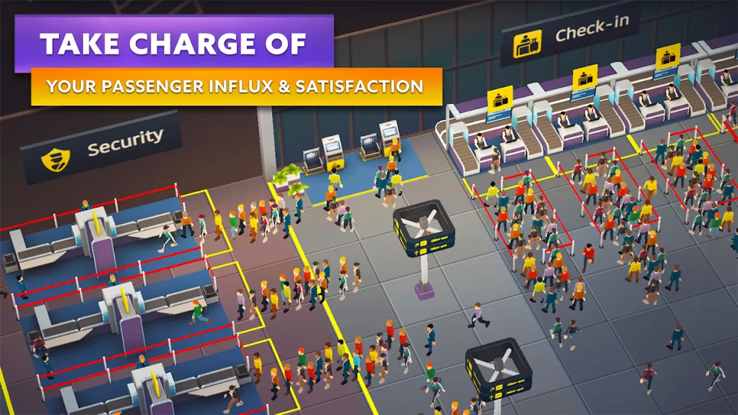 Airport Simulator: Tycoon Inc. (Эйрпорт Симулятор) МОД/Взлом [Меню, Бесконечные монеты и Открытые уровни] Screenshot 5