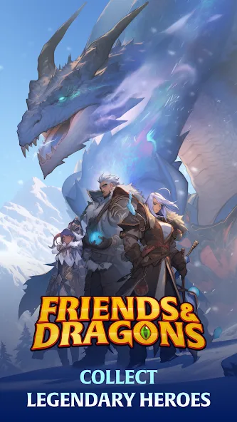 Friends & Dragons - Puzzle RPG МОД/Взлом [Бесконечные деньги, Монеты и Мега MOD] Screenshot 1