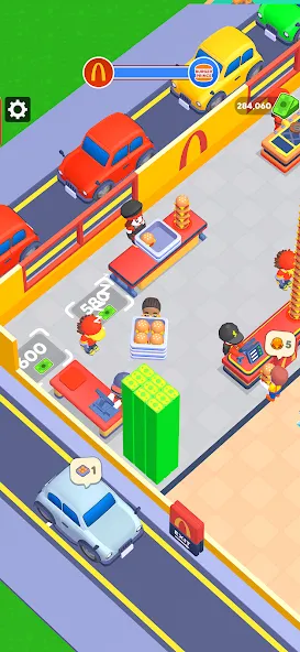 My Burger Shop: Burger Games (Май Бургер Шоп Игры) МОД/Взлом [Меню, Бесконечные монеты и Открытые уровни] Screenshot 2
