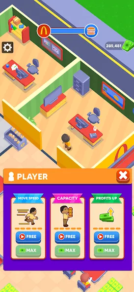 My Burger Shop: Burger Games (Май Бургер Шоп Игры) МОД/Взлом [Меню, Бесконечные монеты и Открытые уровни] Screenshot 4