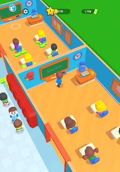My Dream School Tycoon Games (Мои игры владения школой мечты) МОД/Взлом [Много денег, Монет и Все открыто] Screenshot 5