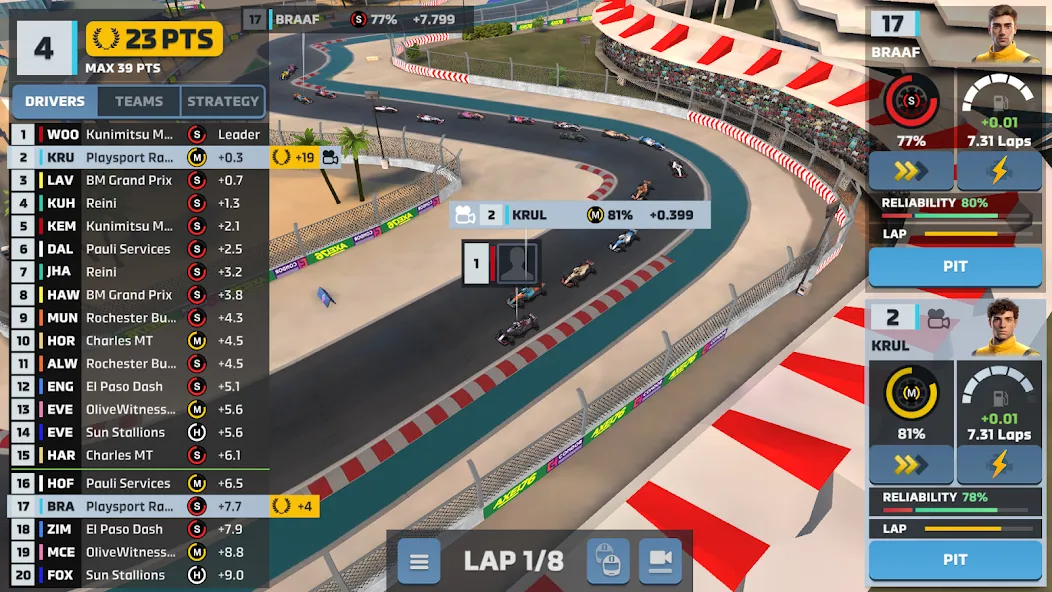 Motorsport Manager Game 2024 (Моторспорт менеджер онлайн 2023) МОД/Взлом [Все открыто, Дополнительные деньги и Меню MOD] Screenshot 5