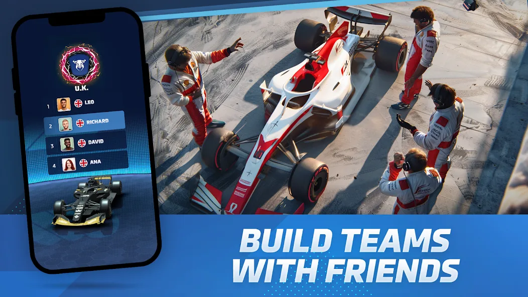 Racing Rivals: Team Car Game (Моторспортивные соперники) МОД/Взлом [Бесконечные деньги, Монеты и Мега MOD] Screenshot 2