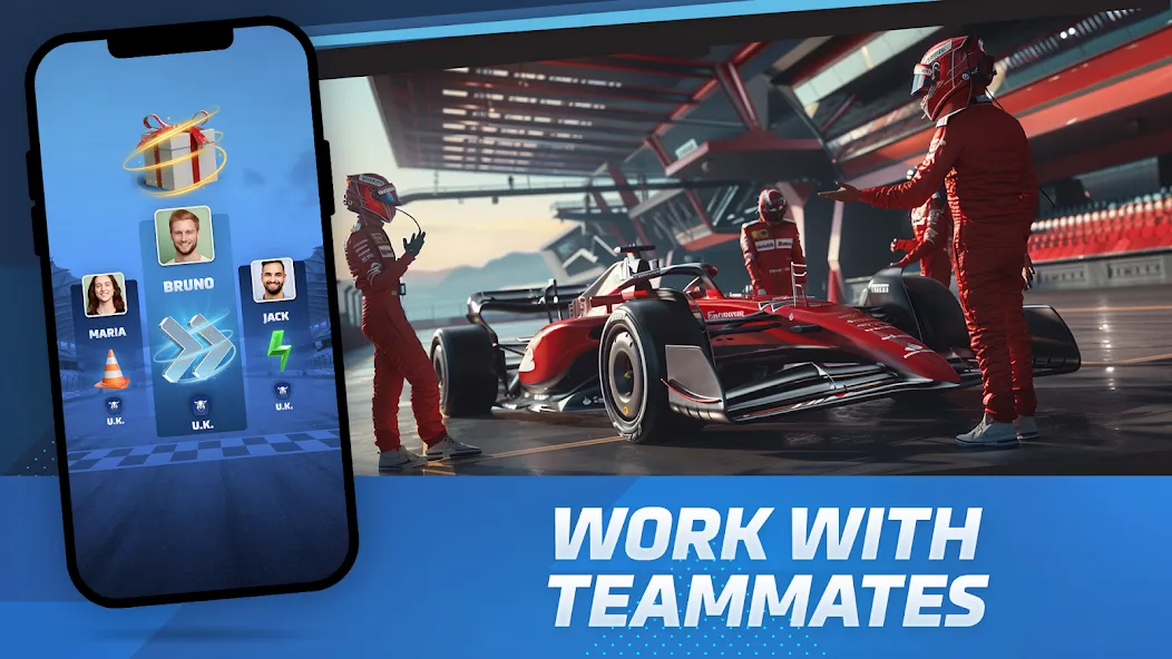 Racing Rivals: Team Car Game (Моторспортивные соперники) МОД/Взлом [Бесконечные деньги, Монеты и Мега MOD] Screenshot 4