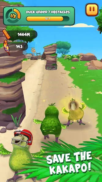 Kakapo Run: Animal Rescue Game (Какапо Ран) МОД/Взлом [Все открыто, Дополнительные деньги и Меню MOD] Screenshot 3