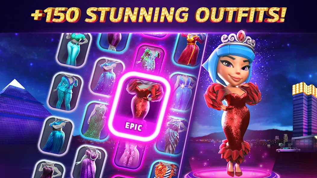 POP! Slots™ Vegas Casino Games МОД/Взлом [Много монет, Открытые уровни и Мега MOD] Screenshot 5