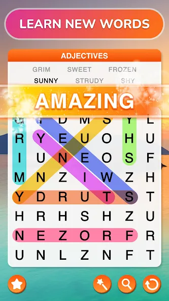 Word Search - Word Puzzle Game МОД/Взлом [Много денег, Монет и Все открыто] Screenshot 3