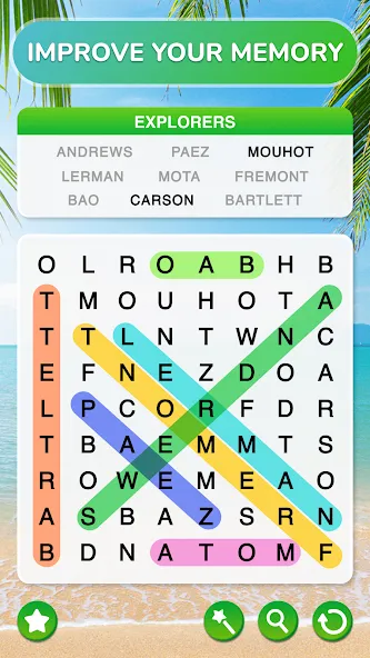 Word Search - Word Puzzle Game МОД/Взлом [Много денег, Монет и Все открыто] Screenshot 5