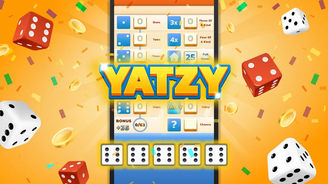 Yatzy - Fun Classic Dice Game (Ятзи) МОД/Взлом [Бесконечные деньги, Монеты и Мега MOD] Screenshot 1