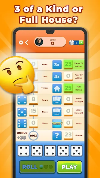 Yatzy - Fun Classic Dice Game (Ятзи) МОД/Взлом [Бесконечные деньги, Монеты и Мега MOD] Screenshot 4