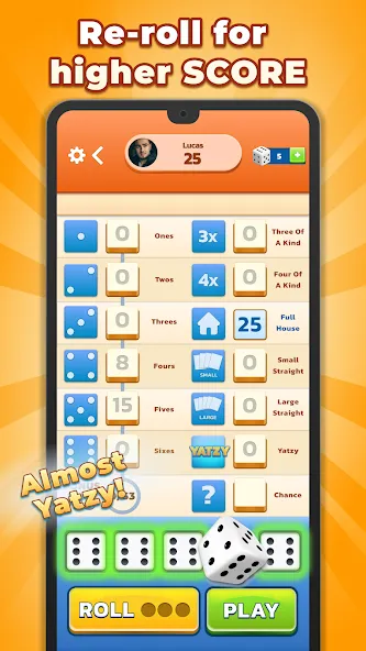 Yatzy - Fun Classic Dice Game (Ятзи) МОД/Взлом [Бесконечные деньги, Монеты и Мега MOD] Screenshot 5