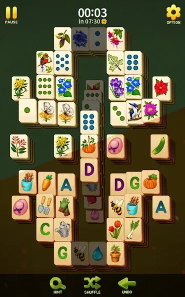 Mahjong Blossom Solitaire МОД/Взлом [Много монет, Открытые уровни и Мега MOD] Screenshot 2