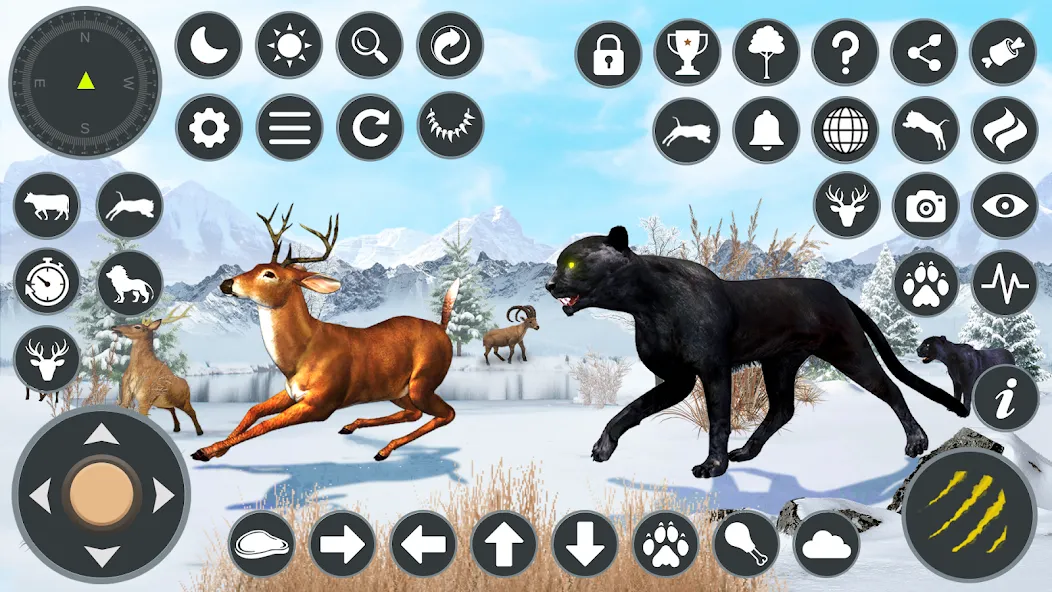 Wild Black Panther Games МОД/Взлом [Бесконечные деньги, Монеты и Мега MOD] Screenshot 1