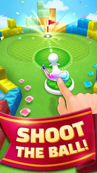 Mini Golf King (Мини Гольф Кинг) МОД/Взлом [Меню, Бесконечные монеты и Открытые уровни] Screenshot 1