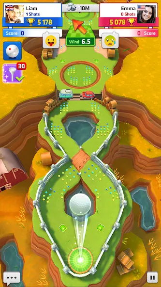 Mini Golf King (Мини Гольф Кинг) МОД/Взлом [Меню, Бесконечные монеты и Открытые уровни] Screenshot 5