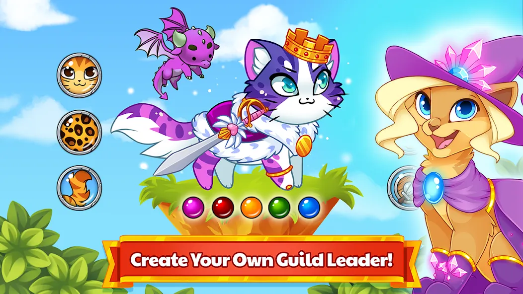 Castle Cats - Idle Hero RPG (Кэстл Кэтс) МОД/Взлом [Деньги, Монеты и Меню MOD] Screenshot 3