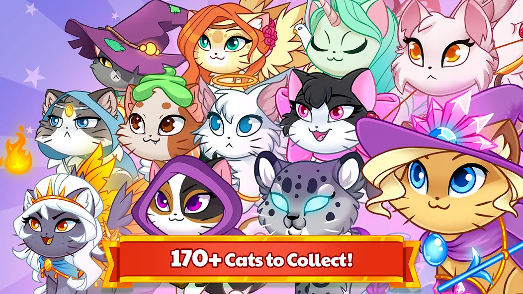 Castle Cats - Idle Hero RPG (Кэстл Кэтс) МОД/Взлом [Деньги, Монеты и Меню MOD] Screenshot 4