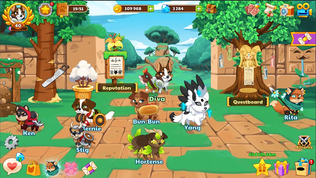 Dungeon Dogs - Idle RPG МОД/Взлом [Бесконечные деньги, Монеты и Мега MOD] Screenshot 5