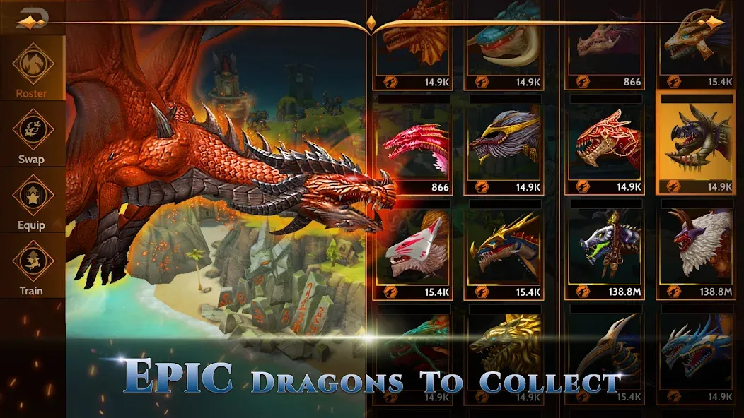 War Dragons (Вар Драгонс) МОД/Взлом [Деньги, Монеты и Меню MOD] Screenshot 4
