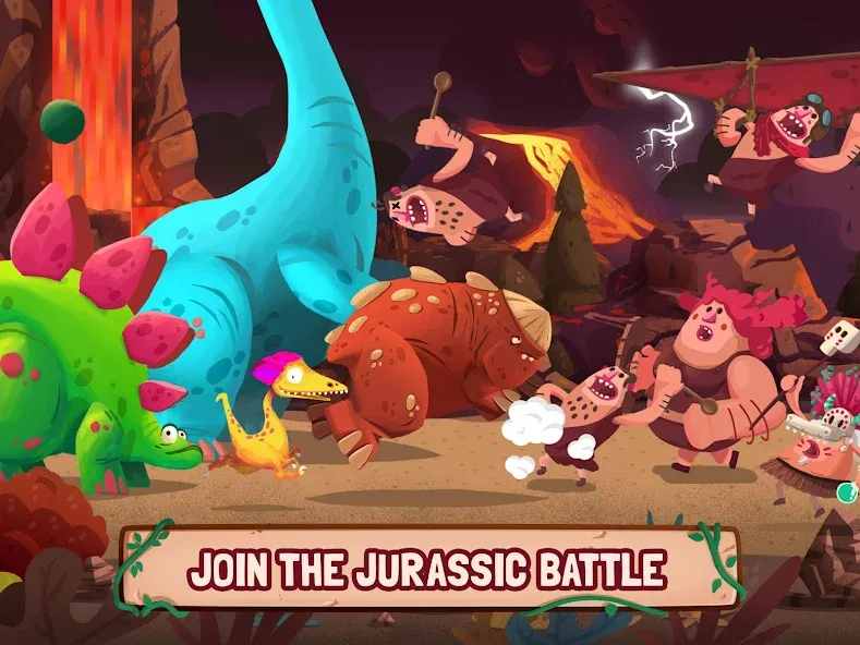 Dino Bash: Dinosaur Battle (Дино Баш) МОД/Взлом [Много денег, Монет и Все открыто] Screenshot 5