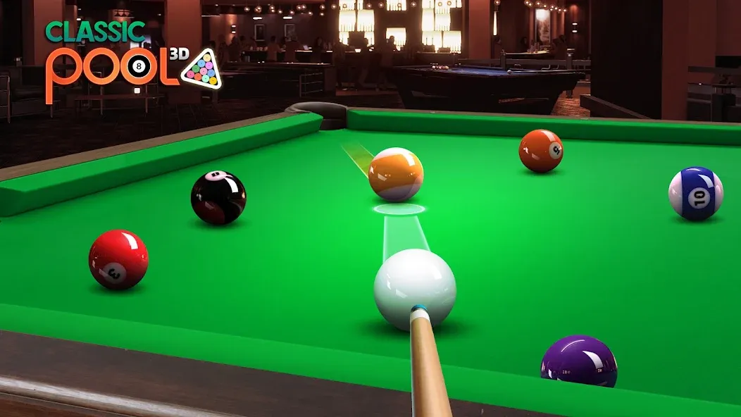 Classic Pool 3D: 8 Ball МОД/Взлом [Все открыто, Дополнительные деньги и Меню MOD] Screenshot 2