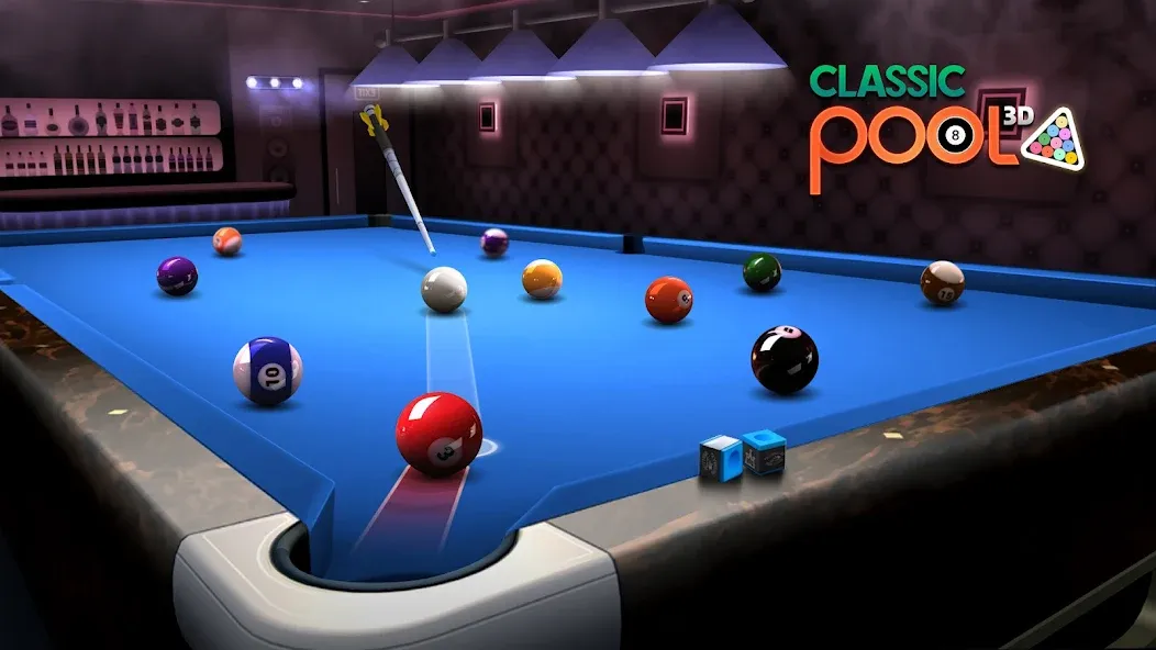 Classic Pool 3D: 8 Ball МОД/Взлом [Все открыто, Дополнительные деньги и Меню MOD] Screenshot 4