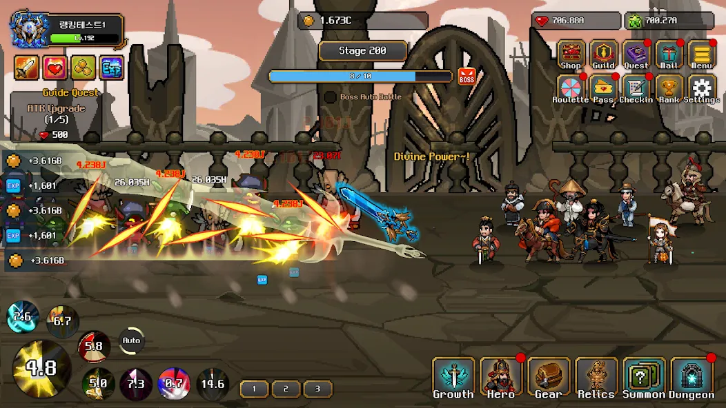 Hero Sword - Idle RPG (Хиро Сворд) МОД/Взлом [Много монет, Открытые уровни и Мега MOD] Screenshot 1