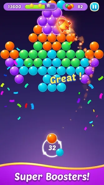 Bubble Shooter Gem Puzzle Pop (Бабл Шутер Драгоценный камень) МОД/Взлом [Бесконечные деньги, Монеты и Мега MOD] Screenshot 2