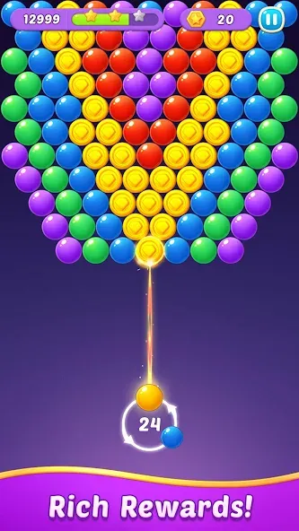 Bubble Shooter Gem Puzzle Pop (Бабл Шутер Драгоценный камень) МОД/Взлом [Бесконечные деньги, Монеты и Мега MOD] Screenshot 5