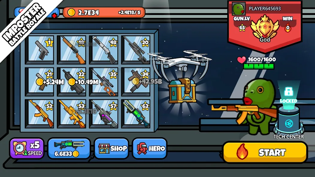 Imposter Battle Royale (Импостер Батл Рояль) МОД/Взлом [Много денег, Монет и Все открыто] Screenshot 4