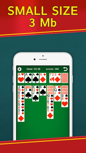 Classic Solitaire Klondike МОД/Взлом [Деньги, Монеты и Меню MOD] Screenshot 2