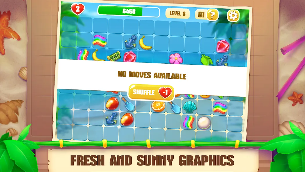 Onet Paradise: connect 2 tiles (Онет Парадайз) МОД/Взлом [Бесконечные деньги, Монеты и Мега MOD] Screenshot 3
