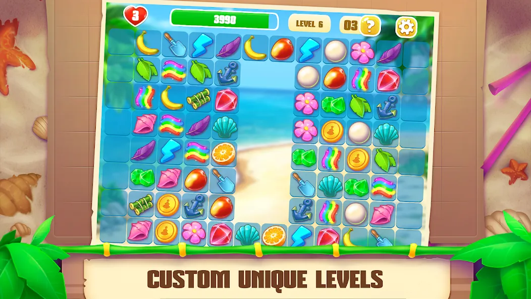 Onet Paradise: connect 2 tiles (Онет Парадайз) МОД/Взлом [Бесконечные деньги, Монеты и Мега MOD] Screenshot 5