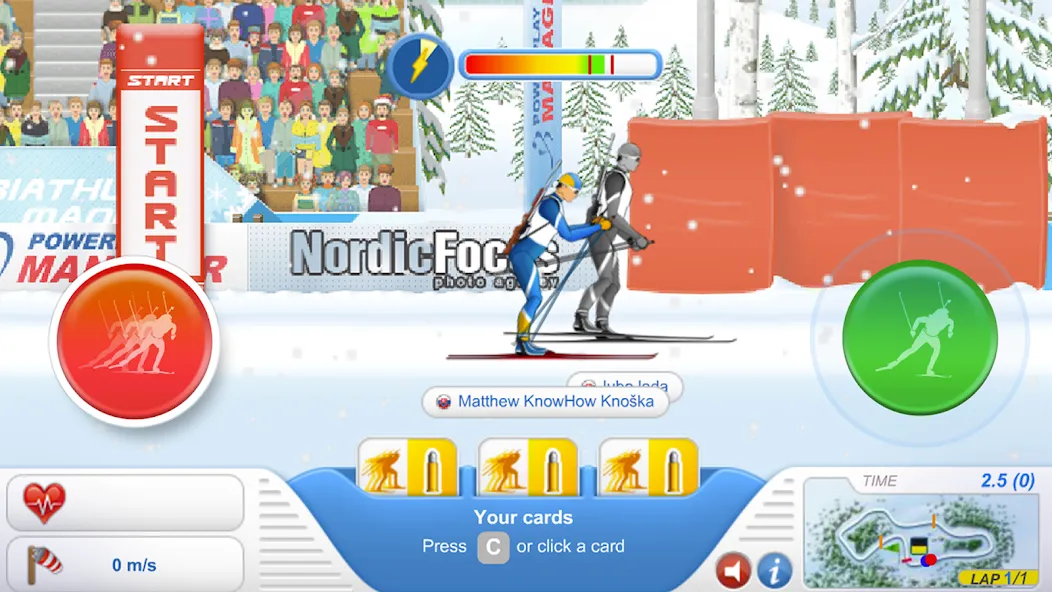 Biathlon Mania (Биатлон Мания) МОД/Взлом [Бесконечные деньги, Монеты и Мега MOD] Screenshot 1